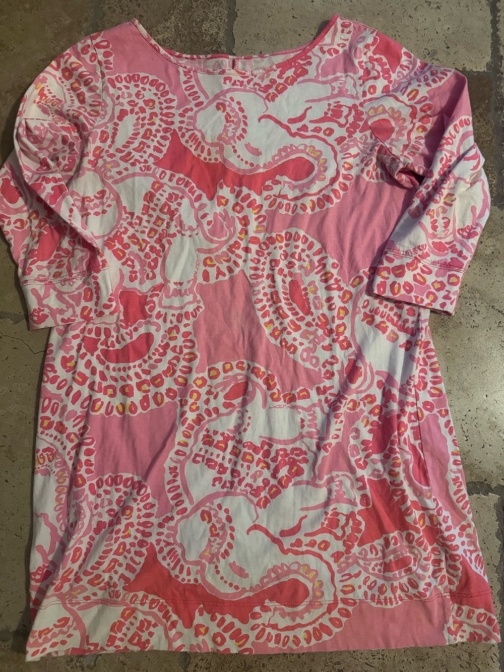 Lilly Pulitzer Marlowe Dress Womens XL Coral Trunk In Love
O1